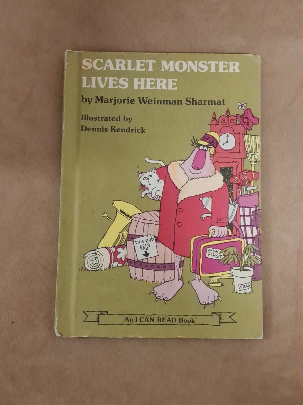 Scarlet Monster Lives Here — Olive/Green Illustrated Kids Book